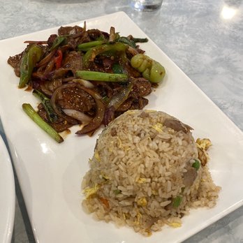 Andy's Kitchen - Mongolian beef with fried rice - Chinese Near Me - Folsom, California Andy's Kitchen - Mongolian beef with fried rice - Chinese Near Me - Folsom, California
