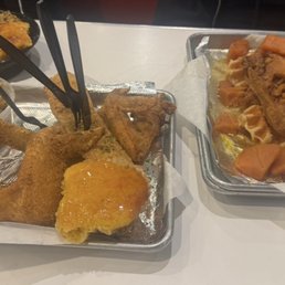 Dressing, Mac 'n' Cheese, Catfish, Jumbo Wings, Cheesy Grits, Dirty Rice, Jumbo Wings & Sweet Potato Waffles , Corn Bread Dressing, Mac 'n' Cheese, Catfish, Jumbo Wings, Cheesy Grits, Dirty Rice, Jumbo Wings & Sweet Potato Waffles , Corn Bread