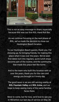 Menu photo 1 ROL Hand Roll Bar Huntington Beach, CA Menu photo 1 ROL Hand Roll Bar Huntington Beach, CA
