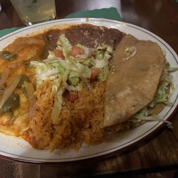 Tony's Jacal - "Tony's "A Su Gusto" Combination with turkey taco and Chile Relleno - Salad Near Me - Solana Beach, California Tony's Jacal - "Tony's "A Su Gusto" Combination with turkey taco and Chile Relleno - Salad Near Me - Solana Beach, California