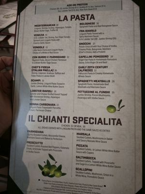 Menu photo 7 Il Chianti Italian Las Vegas, NV