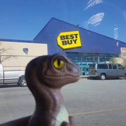 Best Buy - Bob the Raptor Says "Mammals come here to get TV's and stuff."