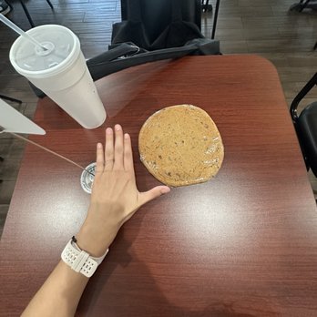 The Station Cafe - Cookie (huge and awesome) Hibiscus mint tea (sooo yummy and refreshing) - Salad Near Me - San Antonio, Texas