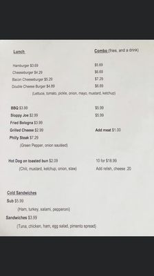Menu photo 4 Grandview Diner Beaver, WV
