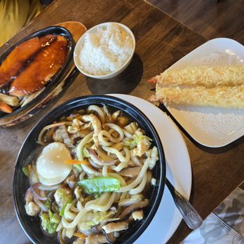 Sakura 7 - salmon teriyaki, ramen dish that comes w shrimp tempura - Japanese Near Me - Maspeth, New York Sakura 7 - salmon teriyaki, ramen dish that comes w shrimp tempura - Japanese Near Me - Maspeth, New York