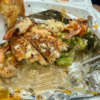 OMG Baked Potatoes - Seafood baked potato. OMG literally. Service was friendly and fast! - Soul Food Near Me - Houston, Texas OMG Baked Potatoes - Seafood baked potato. OMG literally. Service was friendly and fast! - Soul Food Near Me - Houston, Texas
