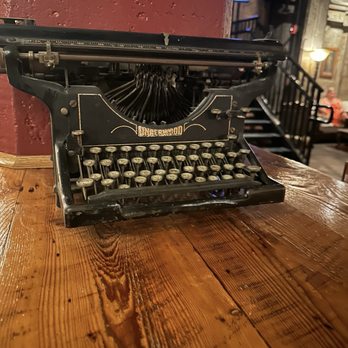 Lincolns - This is the type writer that Lincoln wrote the Gettysburg Address on. Totally kidding- but it is an oldie with paper still in it. - Speakeasies Near Me - Denver, Colorado