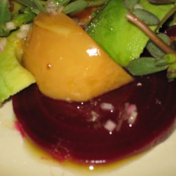 Chez Panisse - avocado and beet salad with ginger vinaigrete - New American Near Me - Berkeley, California