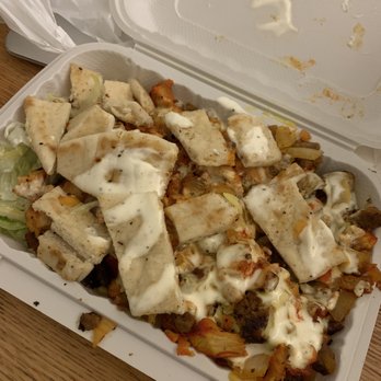 Farook Halal Food - Chicken and lamb (combination) over rice - Halal Near Me - New York, New York Farook Halal Food - Chicken and lamb (combination) over rice - Halal Near Me - New York, New York