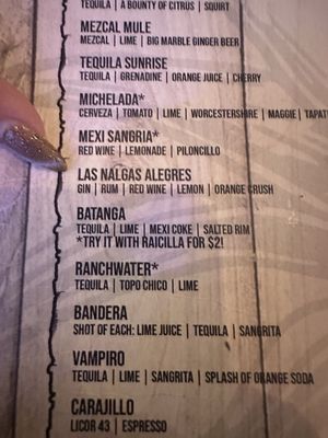 Menu photo 2 Barcoa Agaveria Phoenix, AZ