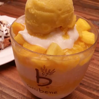 Caffébene - Mango bingsoo (~$12) - Coffee & Tea Near Me - Boston, Massachusetts