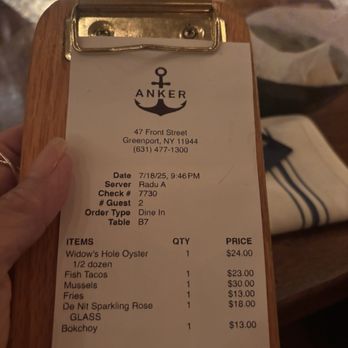 Anker - Bill - Seafood Near Me - Greenport, New York