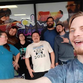 BLASTERS Indoor Foam Battle Zone - Me and the fam taking a picture before going in - Indoor Playcenter Near Me - Louisville, Kentucky BLASTERS Indoor Foam Battle Zone - Me and the fam taking a picture before going in - Indoor Playcenter Near Me - Louisville, Kentucky