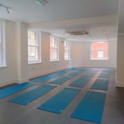 Brewer Street Yoga - Our beautiful studio, with space for 20 students, is light and airy, and has lots of room to move!