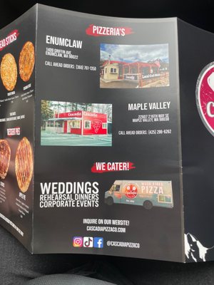 Menu photo 4 Cascadia Pizza Maple Valley, WA