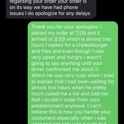 Response to my complaints