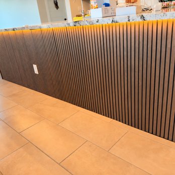 Luka Handy Daddy - Custom Kitchen Island Slat Wall with LED Lighting - Handyman Near Me - Scottsdale, Arizona Luka Handy Daddy - Custom Kitchen Island Slat Wall with LED Lighting - Handyman Near Me - Scottsdale, Arizona