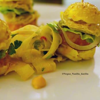 Dirt Candy - Vegan carrot sliders on carrot sesame buns - Vegetarian Near Me - New York, New York