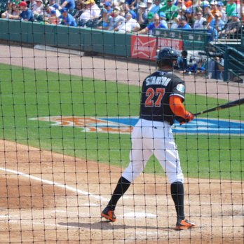 Roger Dean Chevrolet Stadium - Giancarlo Stanton batting in March 2016. - Stadiums & Arenas Near Me - Jupiter, Florida Roger Dean Chevrolet Stadium - Giancarlo Stanton batting in March 2016. - Stadiums & Arenas Near Me - Jupiter, Florida