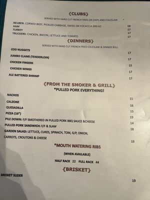 Menu photo 1 Moose Shack East Millinocket, ME