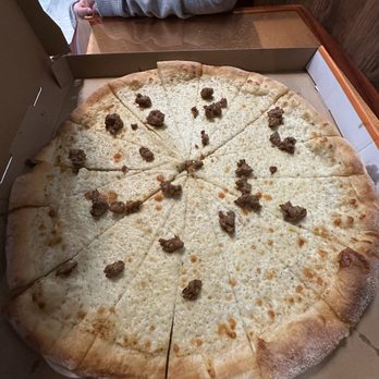 Pizza My Heart - "White sauce pizza with sausage" - Pizza Near Me - Dublin, California Pizza My Heart - "White sauce pizza with sausage" - Pizza Near Me - Dublin, California