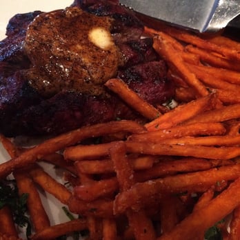 J Gilbert's - Steak & Frites with Sweet Potato Fries (Amazing!) - Steakhouses Near Me - McLean, Virginia