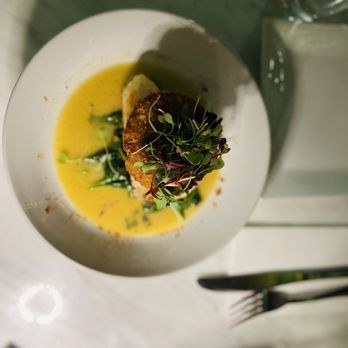 Le Malt Lounge - The lemon flavor was present and played wonderfully with the sauce over perfectly cooked sea bass and sexy spinach. - Tapas Bars Near Me - Colonia, New Jersey