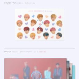 the freebies from the Love Yourself : Answer album, they didn't include the poster though.