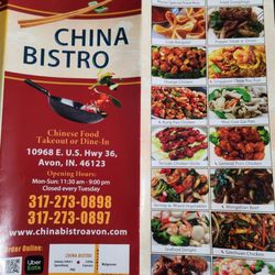 China Bistro - Menu as of Jan 2025