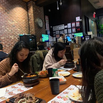 Tang Restaurant - The guy in the back with the half bald head who works night shift tried to jip us $5 for the free salad .. - Korean Near Me - Flushing, New York Tang Restaurant - The guy in the back with the half bald head who works night shift tried to jip us $5 for the free salad .. - Korean Near Me - Flushing, New York
