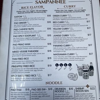 Sampannee Thai - Menu - Thai Near Me - Washington, DC, District of Columbia