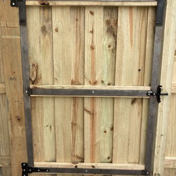 Dwayne Wilson's Tree Service - We custom build our steel frame gate on site instead of the installing the 'cheap ones'. THESE WILL NEVER SAG! - Tree Services Near Me Dwayne Wilson's Tree Service - We custom build our steel frame gate on site instead of the installing the 'cheap ones'. THESE WILL NEVER SAG! - Tree Services Near Me