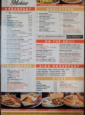 Menu photo 2 Mickies Restaurant Cozad, NE