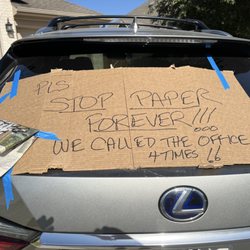 San Antonio Express-News - Many more calls and e-mails since this sign was put out in case the delivery guy was not getting the message.