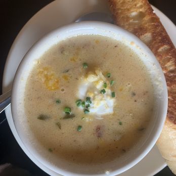 Riverview Terrace Cafe - Potato bacon soup - New American Near Me - Spring Green, Wisconsin Riverview Terrace Cafe - Potato bacon soup - New American Near Me - Spring Green, Wisconsin