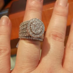 Zales Jewelers - This is the 5 ct oval.three ring set