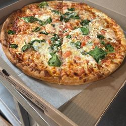Villa Roma Pizza - Spinach feta cheese and tomato