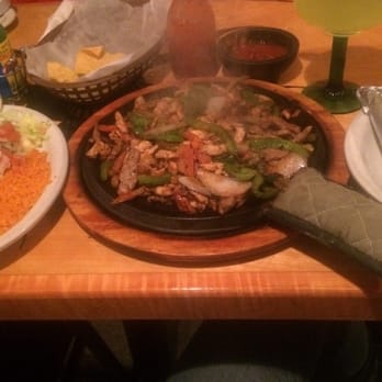 El Sol Mexican Cuisine - Fajitas with chicken and beef- so much food!! - Mexican Near Me - Solon, Iowa