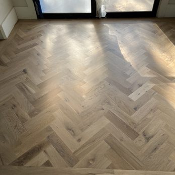 JM Flooring - #Hardwood Custom herringbone design with a satin sheen. - Flooring Near Me - Greenville, Texas JM Flooring - #Hardwood Custom herringbone design with a satin sheen. - Flooring Near Me - Greenville, Texas