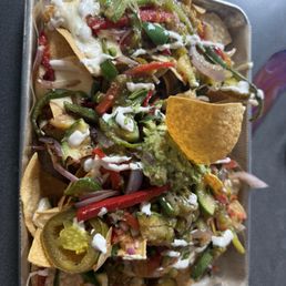 Nachos with veggies Nachos with veggies