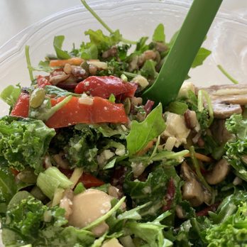 Evergreens - Fun Guy salad with tofu - Salad Near Me - Seattle, Washington Evergreens - Fun Guy salad with tofu - Salad Near Me - Seattle, Washington
