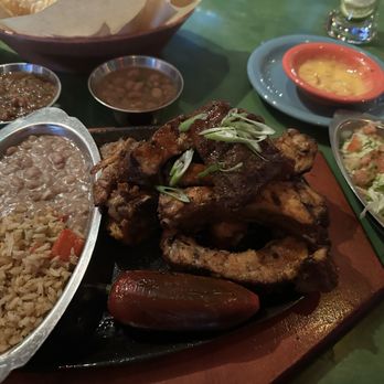 Lupe Tortilla Mexican Restaurant - Ribs with beans and rice - Tex-Mex Near Me - Humble, Texas