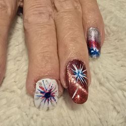 Star Nails - One hand :-)