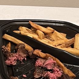 "Medium" steak.