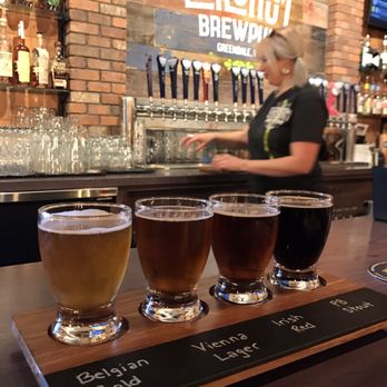 The Explorium Brewpub Greendale - Another flight featuring our happy bartender. - Pizza Near Me - Greendale, Wisconsin The Explorium Brewpub Greendale - Another flight featuring our happy bartender. - Pizza Near Me - Greendale, Wisconsin