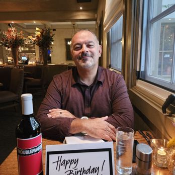Spaghettini - Husband enjoying his bday. - Italian Near Me - Seal Beach, California Spaghettini - Husband enjoying his bday. - Italian Near Me - Seal Beach, California