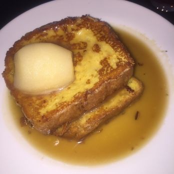 Sweet Basil's Cafe - Poached Pear Vanilla Bean French Toast. - New American Near Me - Livingston, New Jersey Sweet Basil's Cafe - Poached Pear Vanilla Bean French Toast. - New American Near Me - Livingston, New Jersey