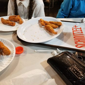 Schnitzel+ - Destroyed chicken finger platter. - Kosher Near Me - Teaneck, New Jersey