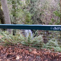 Victor Falls - A wobbly graffiti covered fence is all that protects visitors from falling