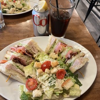 Freda's Fine Food & Drink - (Picture shown is not of the sand dabs, but of my club sandwich, Caesar salad, and diet coke - name a better trio, I'll wait.) - Pizza Near Me - Moorpark, California Freda's Fine Food & Drink - (Picture shown is not of the sand dabs, but of my club sandwich, Caesar salad, and diet coke - name a better trio, I'll wait.) - Pizza Near Me - Moorpark, California